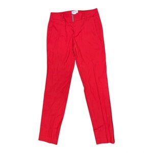 Helmut Lang Mid Rise Red Dress pants size 0 zip Slim Work Office Dress Outing